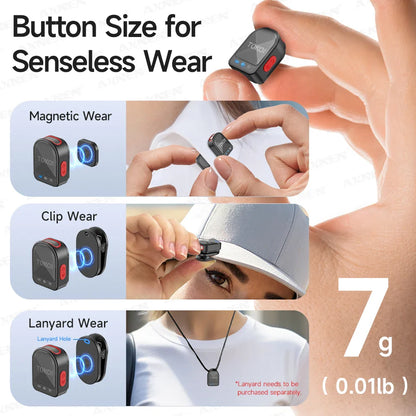 Mini Wireless Lavalier Microphone – Professional 360° Pickup with ENC Noise Reduction for iPhone, Android & Type-C Devices