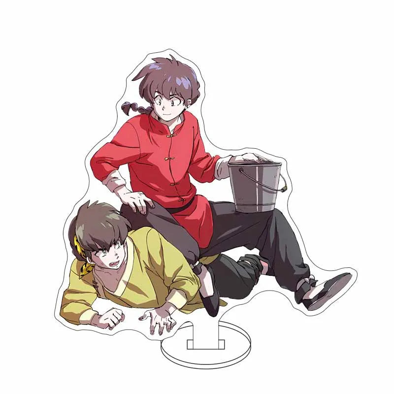 Ranma 1/2 Acrylic Stand Figure — 15cm Tendou, Akane, Hibiki & Ryoga Anime Model Plate, Cartoon Doll for Bedroom Display