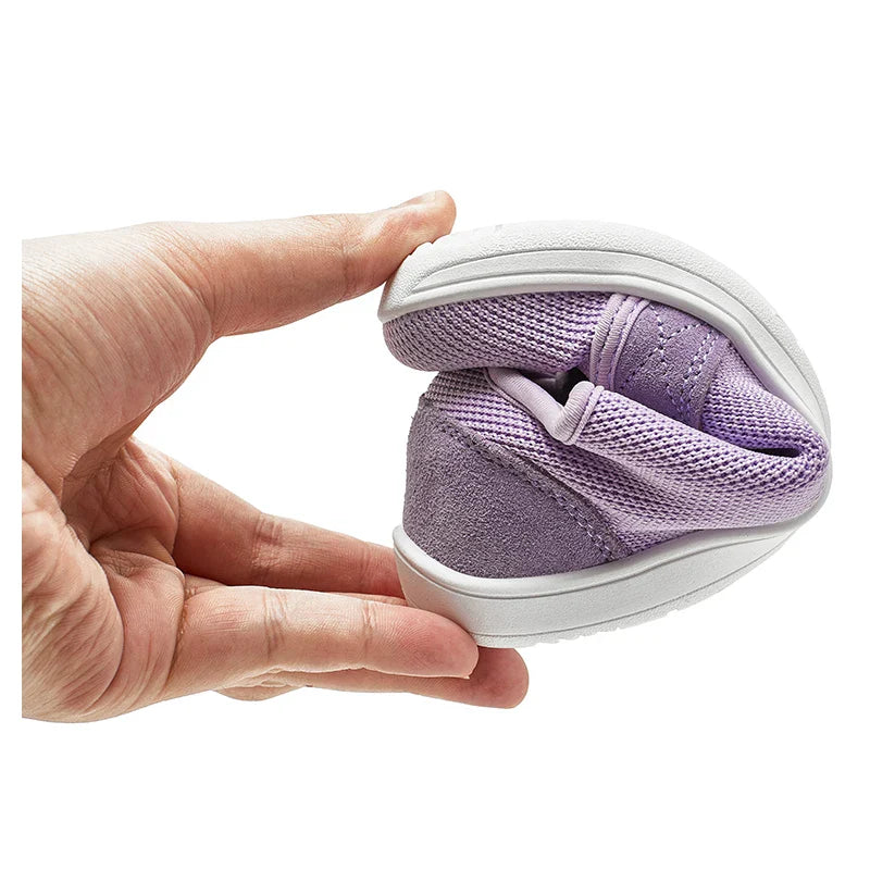 HOBIBEAR Kids Barefoot Sneakers – Lightweight Breathable Mesh Shoes with Hook & Loop, Wide Toe for Toddlers & Kids