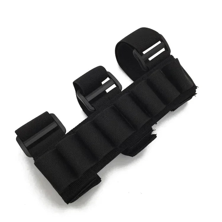 8-Round Buttstock Ammo Holder for Rifle Shells & 12/20 Gauge Shotgun Cartridges – Hunting Shooting Storage Accessory