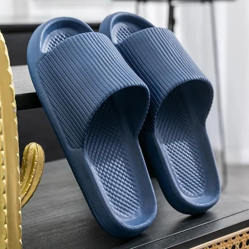 Women’s Thick Platform EVA Slippers – Soft Sole Non-Slip Indoor Bathroom Slides & Summer Fashion Sandals 2024