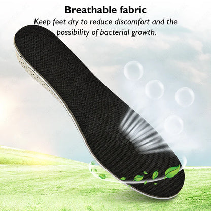 Memory Foam EVA Height Increase Insoles 2–5cm – Breathable Lightweight Shoe Lift Inserts for Men & Women Sports & Everyday Use