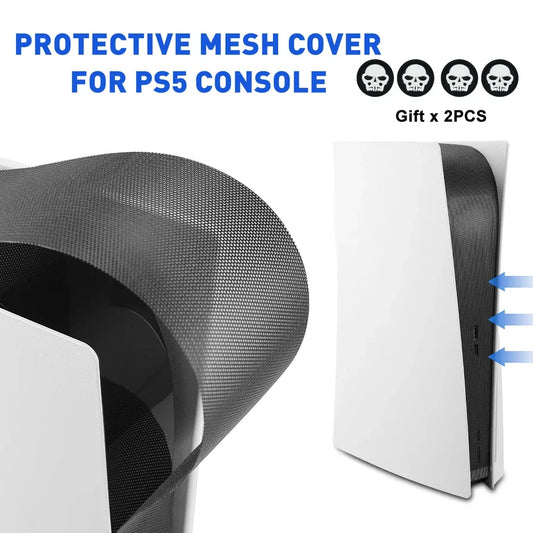 PS5 Dust Net Filter Protector – Breathable Mesh Cover for Disc & Digital Console, Anti-Scratch Dustproof Accessory