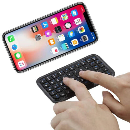 Rechargeable Bluetooth 3.0 Keyboard: Mini Slim Travel Size Wireless Keypad - Portable 49 Keys Keyboard for Tablets and Smartphones