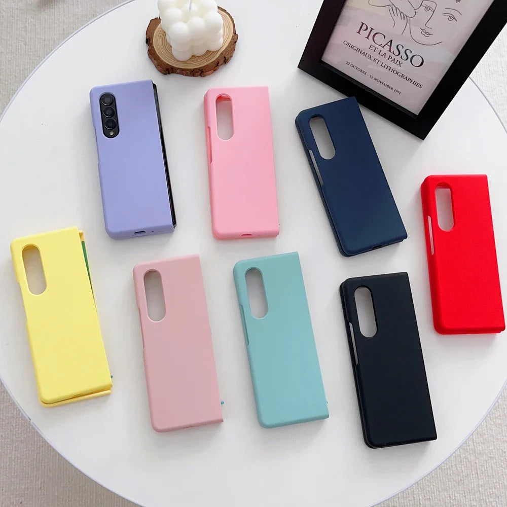Soft Silicone Shockproof Phone Case for Samsung Galaxy Z Fold 6/5/4/3 – Multi-Color Protective Cover