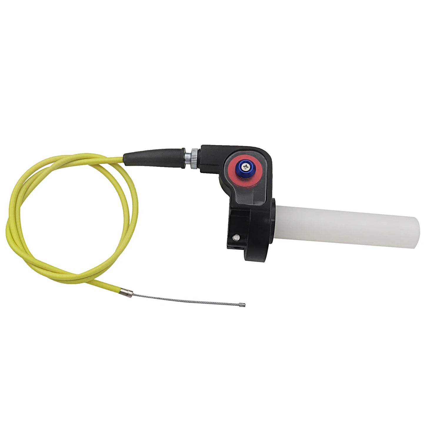 Motorcycle 1/4 Quick Turn Throttle Grip Set – Twist Gas Throttle Handle + 980mm Throttle Cable for Dirt & Pit Bikes, Motocross