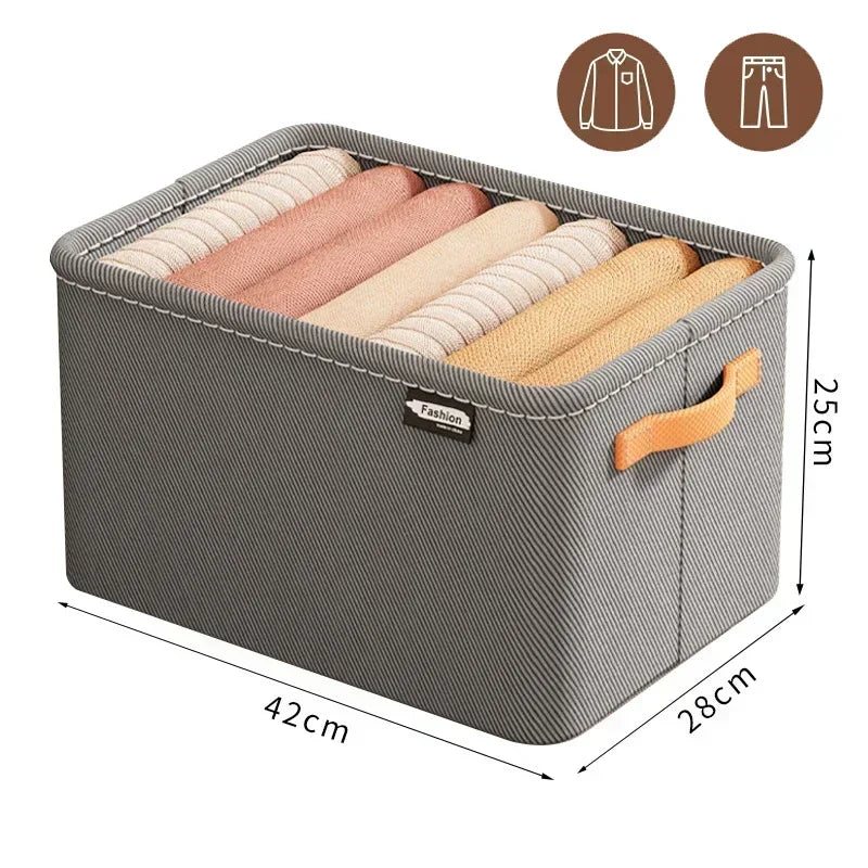 Thick Clothes Organizer Storage Box — Drawer Cabinet for Pants, Sweaters, Jeans, and Wardrobe Clothes