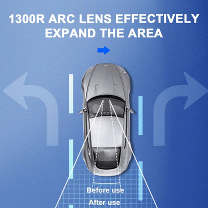 BLALION Wide Angle Car Baby Mirror: Panoramic Rear View Mirror Assisting Anti-Glare Large Vision Interior Monitor - Universal Auto Accessory