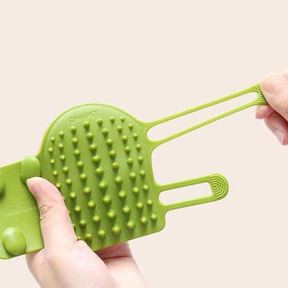 Pet Cat Hair Removal Massage Comb - Scratching Rubbing Brush, Kitten Grooming Self-Cleaning Wall Corner Cat Scratcher Combs