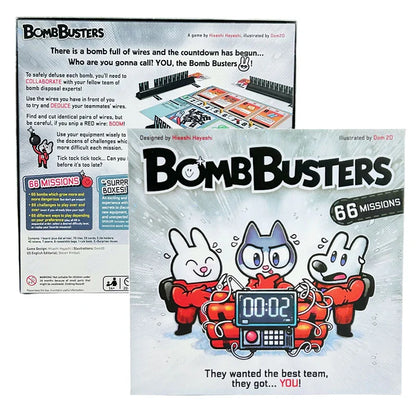BOMBBUSTERS Board Game – English Simplified Collaborative Reasoning for 2-5 Players, Family & Parent-Child Interactive Fun