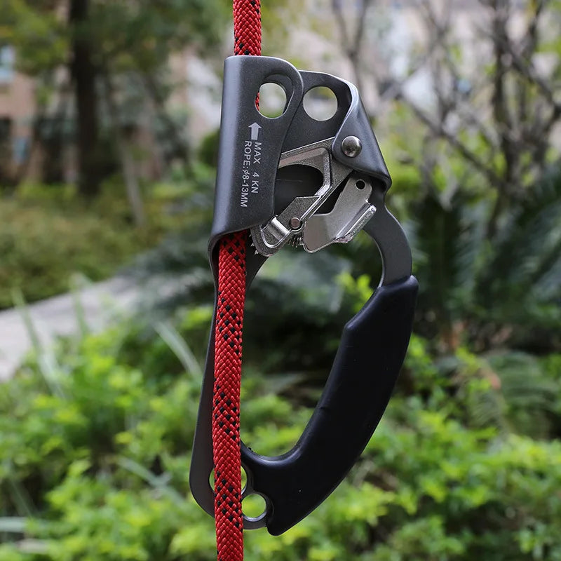 Outdoor Rock Climbing Hand Ascender – Left & Right Hand SRT Rope Ascend Device Mountaineering Tool
