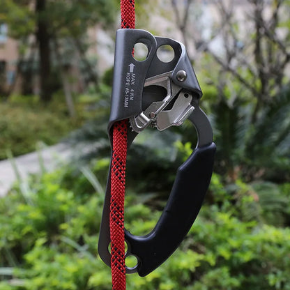 Outdoor Rock Climbing Hand Ascender – Left & Right Hand SRT Rope Ascend Device Mountaineering Tool