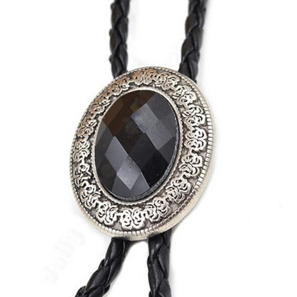 Golden Adjustable Cowboy Bolo Tie – Western Bull Head Pendant Necklace & Men’s Garment Accessory