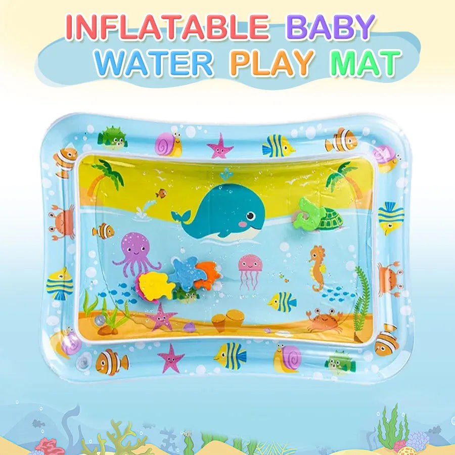 Inflatable Baby Water Play Mat – PVC Tummy Time Cushion for Toddlers, Early Education & Development Activity Toy