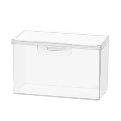 Plastic Playing Card Storage Box | Empty Card Case Holder with Snap Closure