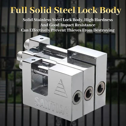 Multifunctional Keyed Padlock – Waterproof, Anti-Rust, Anti-Theft Door & Window Lock with 3 Keys