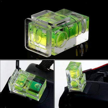 Universal 3-Axis Hot Shoe Fixed Bubble Spirit Level | 3D Spirit Level for Canon/Nikon/Pentax DSLR Camera | Photography Accessory I8I6