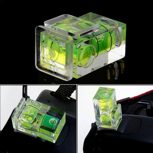 Universal 3-Axis Hot Shoe Fixed Bubble Spirit Level | 3D Spirit Level for Canon/Nikon/Pentax DSLR Camera | Photography Accessory I8I6