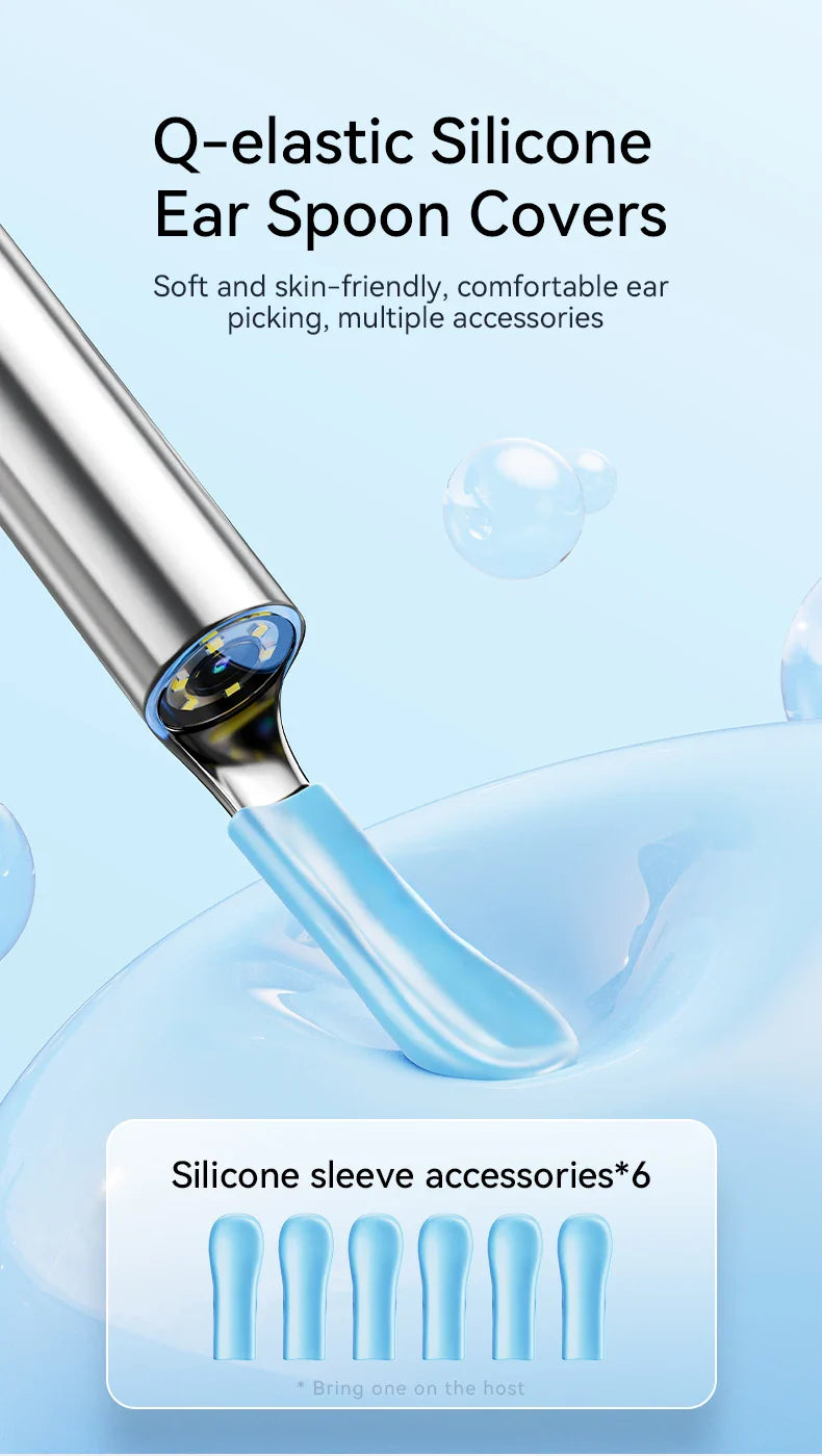 Wireless Ear Wax Cleaner with Camera – Safe Earwax Removal Endoscope with LED Light, Ear Cleaning Tool for Ear Care
