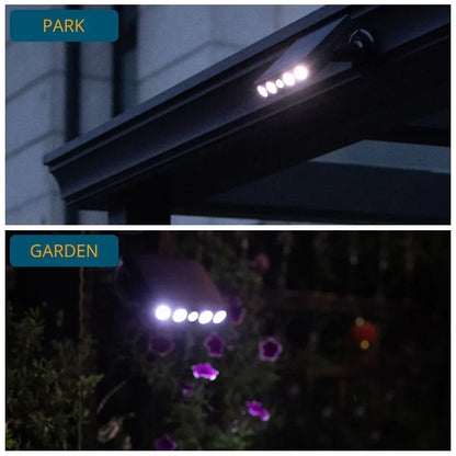 Powerful Solar LED Wall Light: Outdoor Motion Sensor IP65 Waterproof Lighting for Garden, Path, Garage, Yard