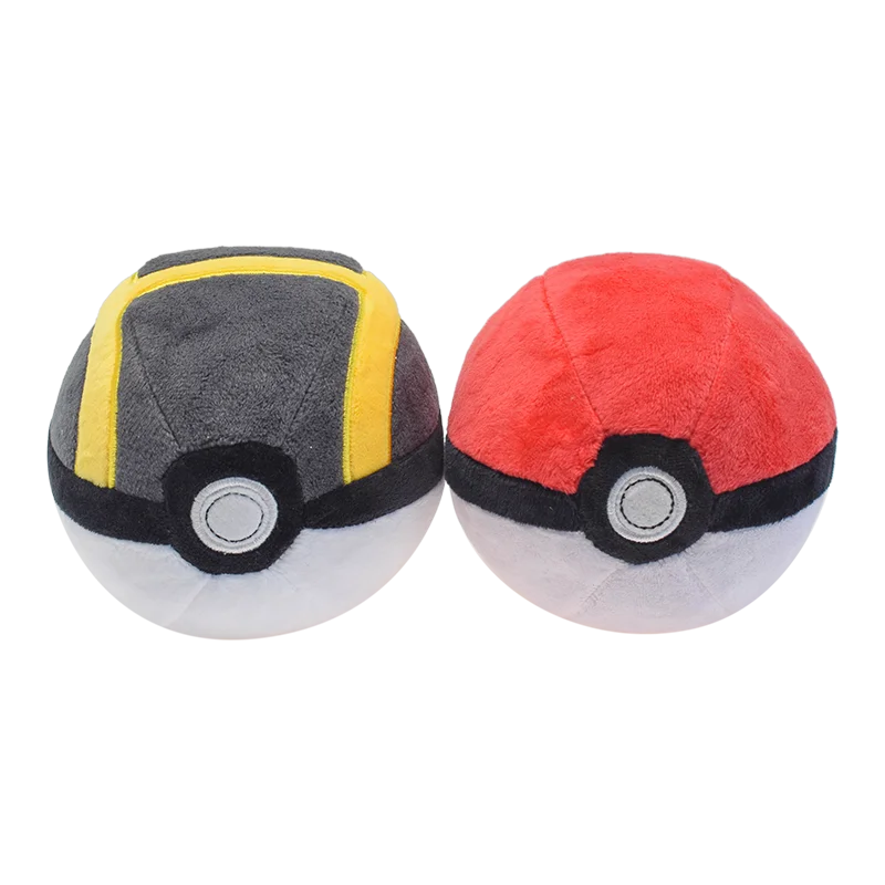 Master Ball, Great Ball & Ultra Ball Plush Toys – Soft Stuffed Backpack Pendant & Birthday Decoration Gift