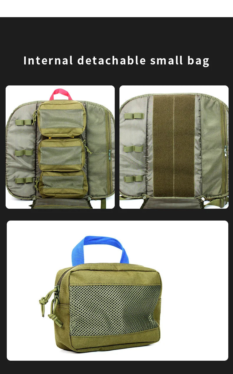 Tactical Outdoor Medical Backpack – Large Capacity Emergency & Camping Bag