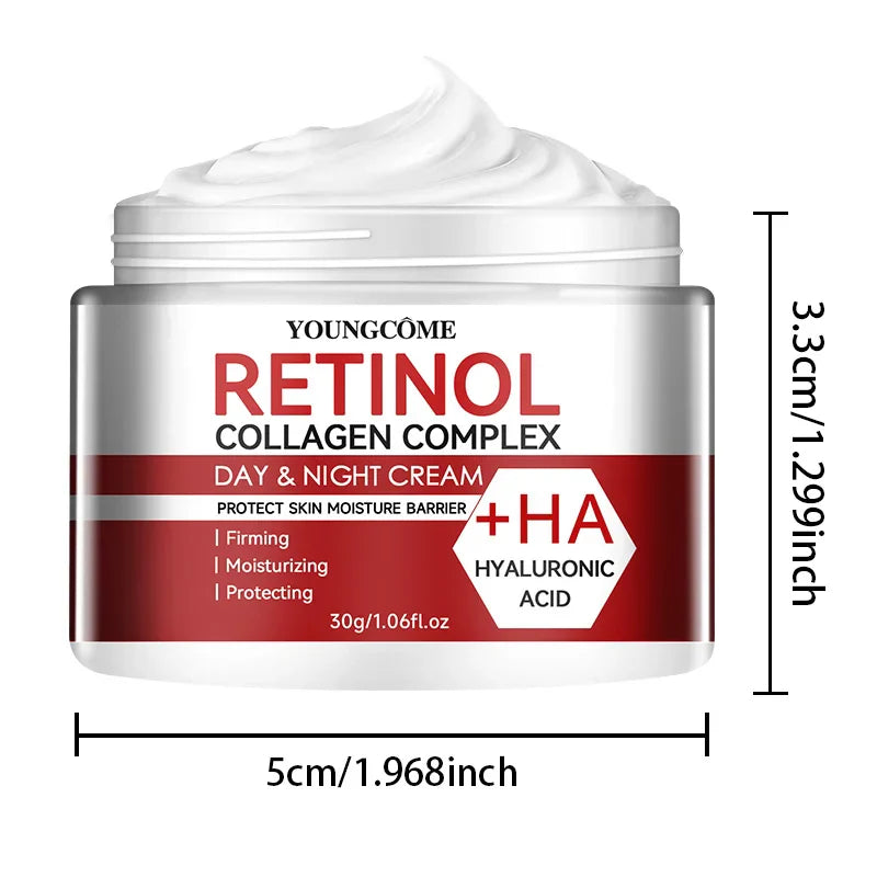 Retinol & Collagen Facial Moisturizing Cream – Deep Hydration Anti-Aging Skin Care, Dry Skin Repair & Nourishing Face Cream