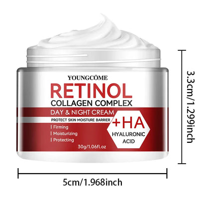 Retinol & Collagen Facial Moisturizing Cream – Deep Hydration Anti-Aging Skin Care, Dry Skin Repair & Nourishing Face Cream