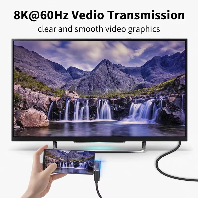 USB4.0 40Gbps 90° Type-C Adapter – 100W Fast Charging & Data Converter for MacBook 8K60Hz