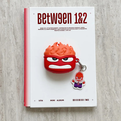 Inside Out Silicone Case for AirPods 1/2/3/4 & Pro/Pro 2 — Anger, Sadness, Embarrassment Cartoon Earphone Cover