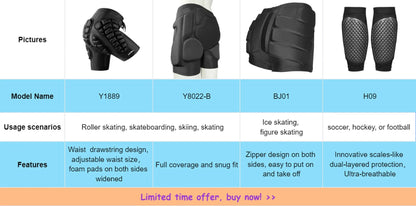 AVIVOR 3D Protective Shorts – Unisex Snowboard & Ski Sports Hip Protection Pad