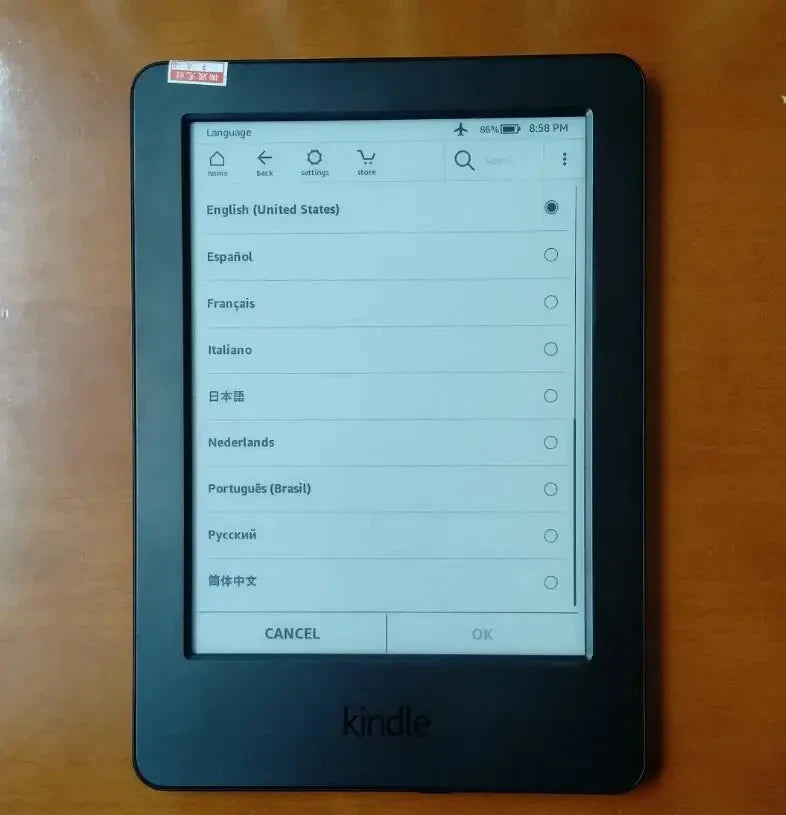 6" Original Kindle 8th Gen E-Book Reader, E-Ink Touch Screen, Without Backlight, Supports Multiple Languages, Perfect Gift