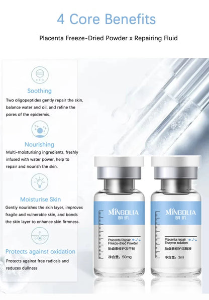 Placenta Freeze-Dried Powder Essence — Hydrating, Nourishing & Skin Rejuvenation Serum for Pore Shrinking