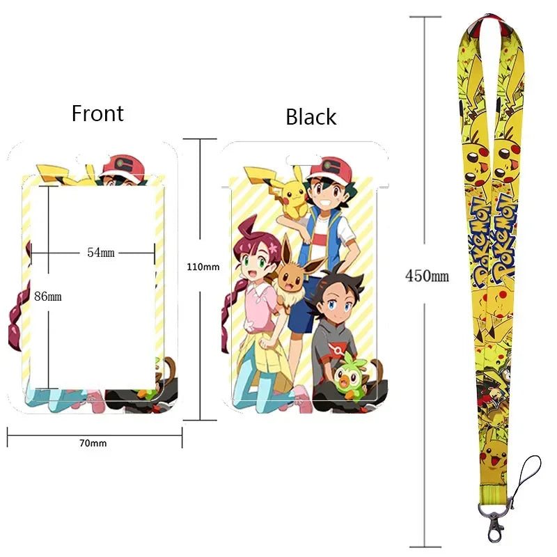 Pikachu Neck Strap Lanyard for Keys – ID Badge Holder, Keychain, Key Rings, Fashion Accessory Gift