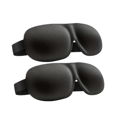 3D Contoured Sleep Mask — 100% Light-Blocking, Ultra-Soft Breathable Eye Cover for Travel, Yoga & Rest