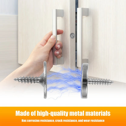 12Pcs Magnetic Cabinet Door Closure – Hidden Metal Catch for Closet & Cabinet Doors