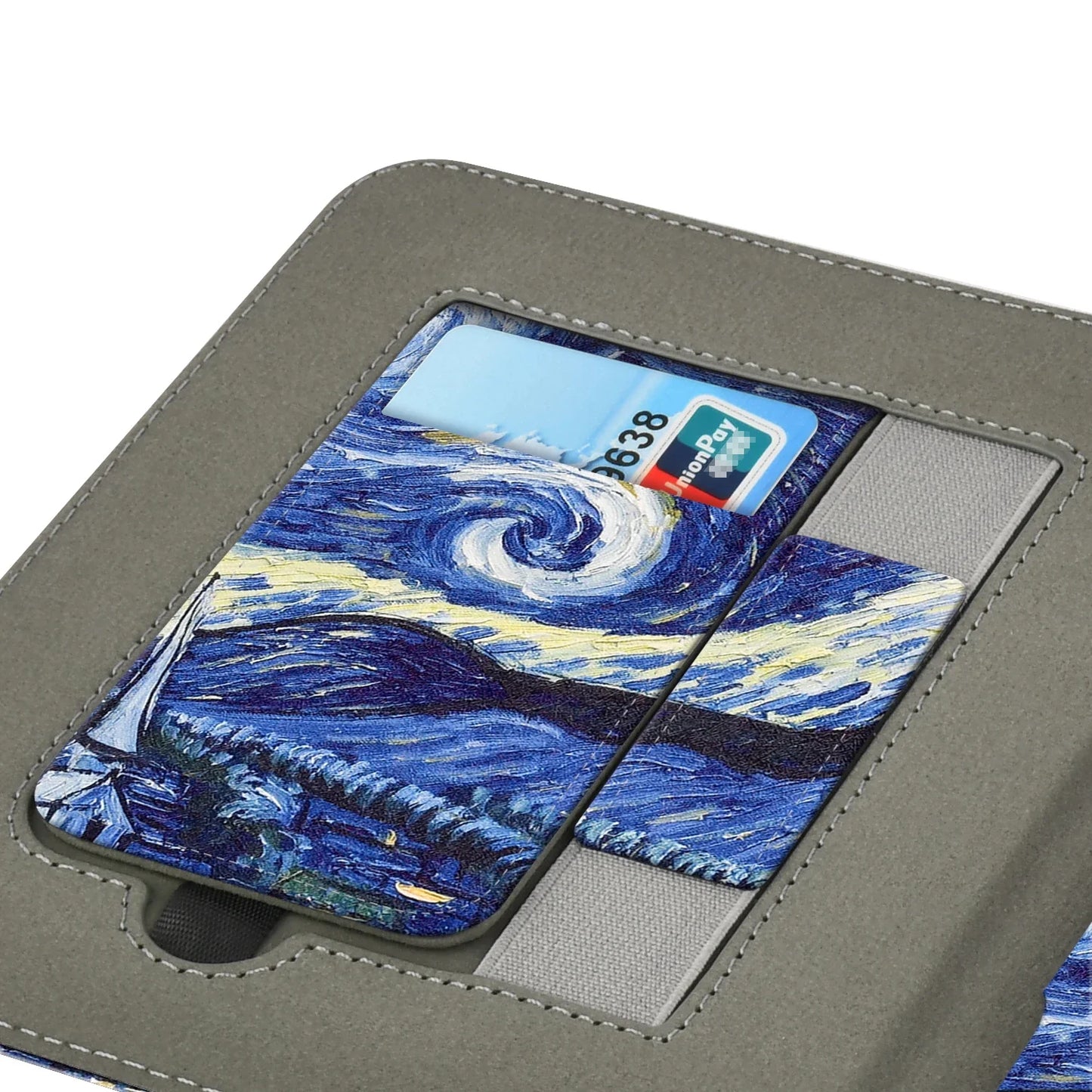 KOBO Libra 7" Leather Case – Hand Strap, Stand & Card Slot Cover for Libra Colour, Libra 2, Libra H2O (N428/N418/N873)