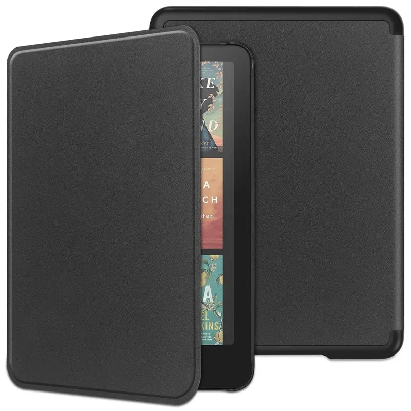 Leather Auto Sleep Case for Kindle Colorsoft Signature Edition (1st Gen, 7") & Paperwhite 12th Gen Protective Cover Funda