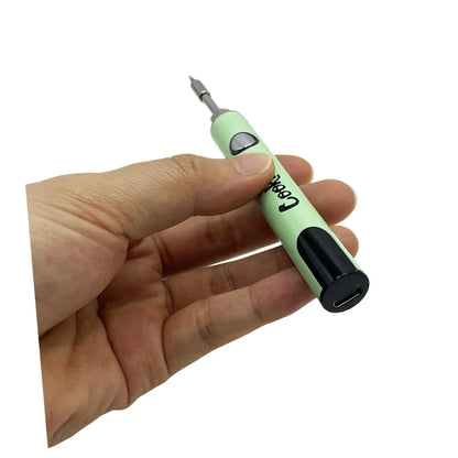 510 Thread Electric Soldering Iron – Welding Heating Tool Pen with LCD Display, Adjustable Voltage, 650mAh Battery for Cookies