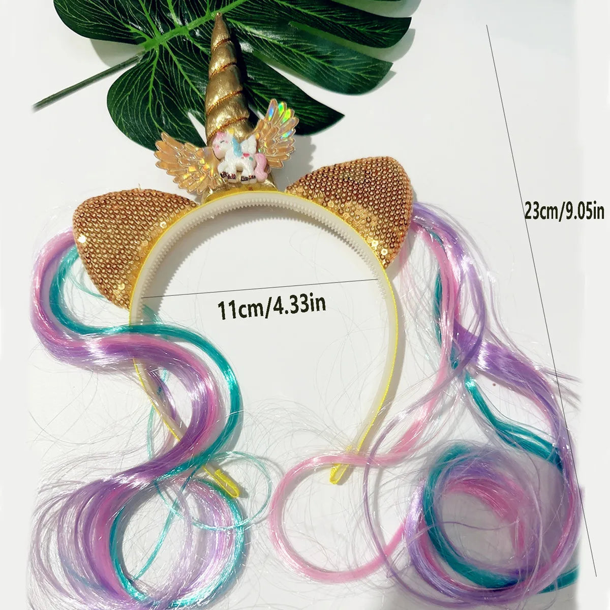 Unicorn Birthday Headband for Girls — Cute Kids Hair Hoop for Party & Baby Shower