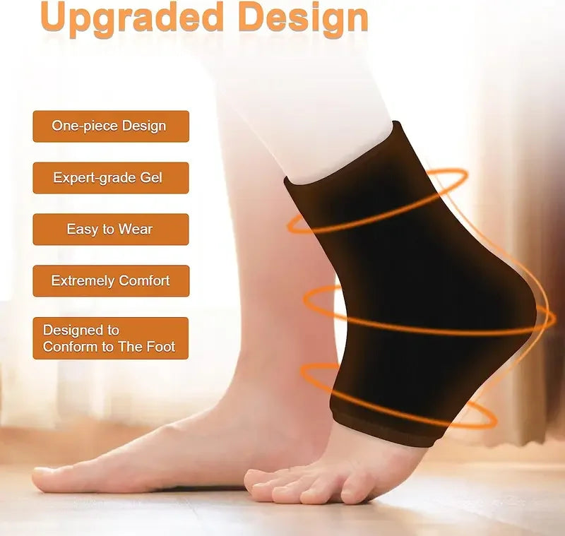 Stretchable Ankle Ice Pack Wrap — Cold Compression Therapy for Plantar Fasciitis & Sprained Ankles