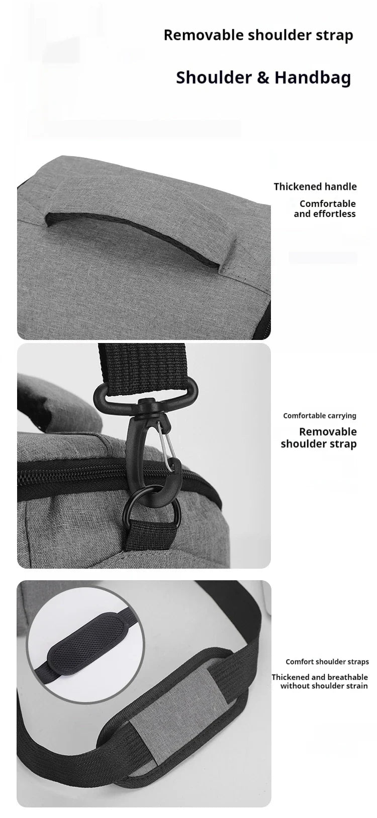 DSLR Camera Shoulder Bag – Portable Nylon Handbag for Sony, Nikon, Canon, Panasonic Equipment, Crossbody Style