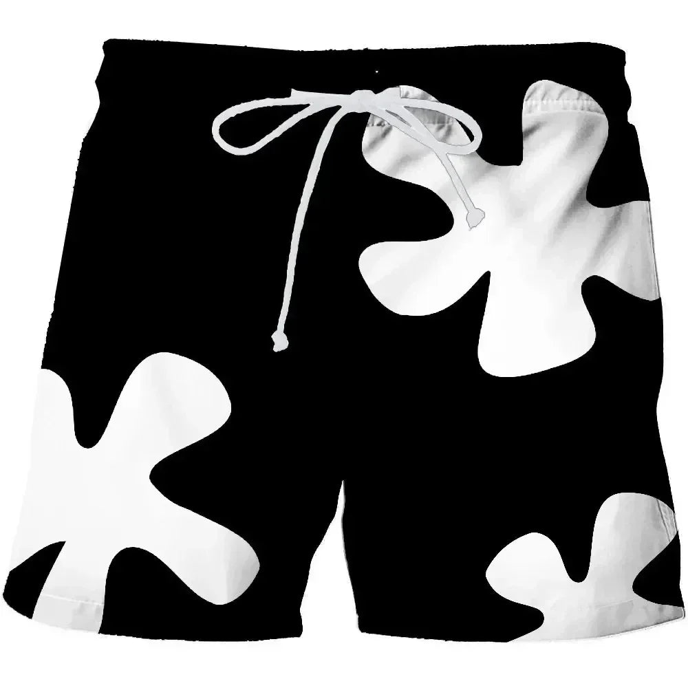 3D Anime Board Shorts - Quick-Dry Unisex Beach & Swimming Shorts for Men and Women