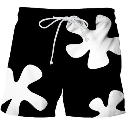 3D Anime Board Shorts - Quick-Dry Unisex Beach & Swimming Shorts for Men and Women