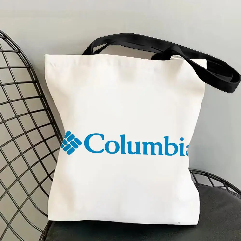 Classic Canvas Tote Bag - Large Capacity Double-Sided Print Shoulder Shopping Bag
