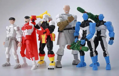 3D Printed Invincible 2.0 Superheroes Action Figures – Multi-Jointed Anime Toy Model Ornaments Gifts