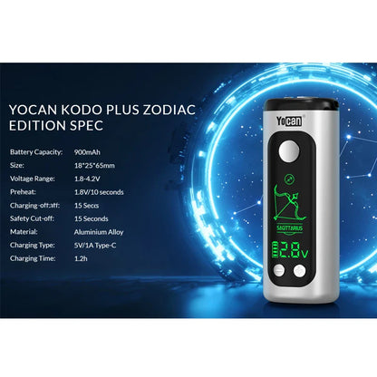 Yocan Kodo Plus Zodiac Edition Electronic Soldering Iron Pen — 900mAh Battery, LED Display, 1.8V-4.2V Voltage Repair Tool