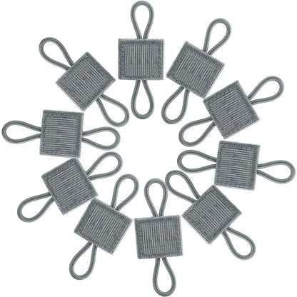 4/10Pcs MOLLE Elastic Retainer Straps - Tactical Webbing Attachment Buckles for Antenna, Flashlight & Gear Organization