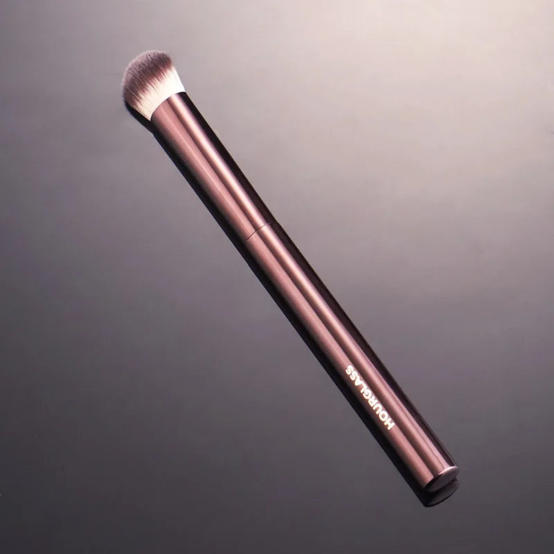 HG Pro Retractable Foundation Makeup Brush – Powder, Contour, Blusher & Highlight with Metal Handle