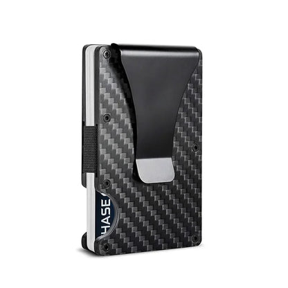 Carbon Fiber Minimalist Slim Wallet for Men – RFID-Blocking Credit Card Holder & Cashback Cardholder Case